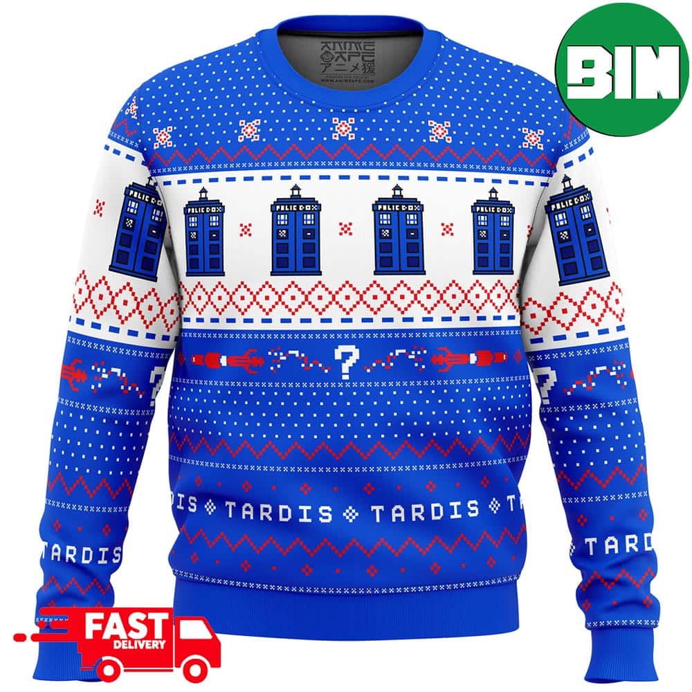 Doctor Who TARDIS Holiday 2023 Christmas Sweater