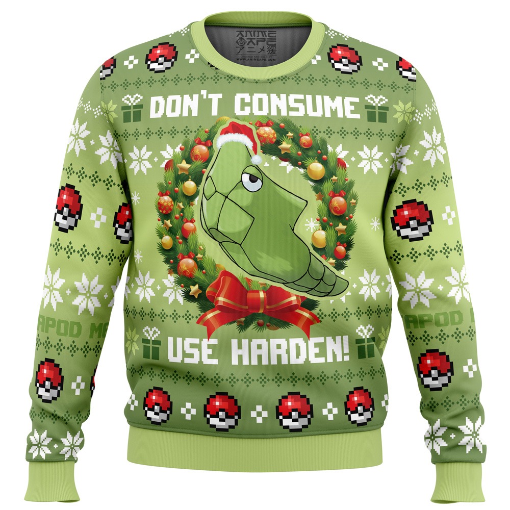 Dont Consume Pokemon Ugly Christmas Sweater 1
