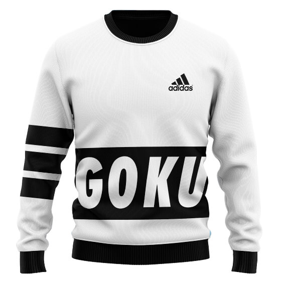 Dragon Ball Super Saiyan Goku Adidas Inspired Ugly Sweater 1