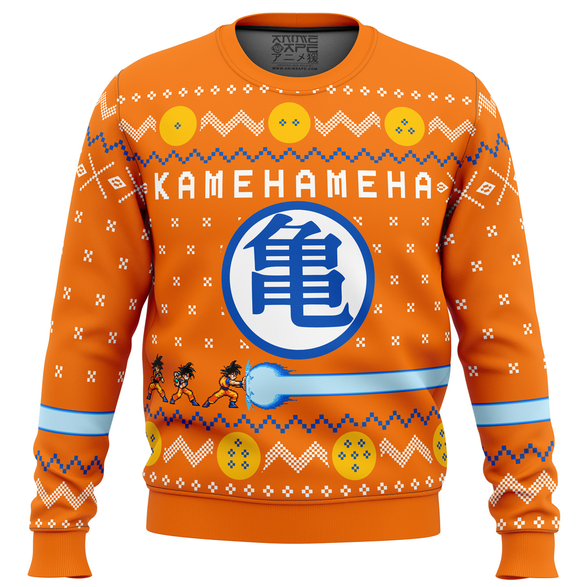 Dragon Ball Z Kamehameha Ugly Christmas Sweater 1