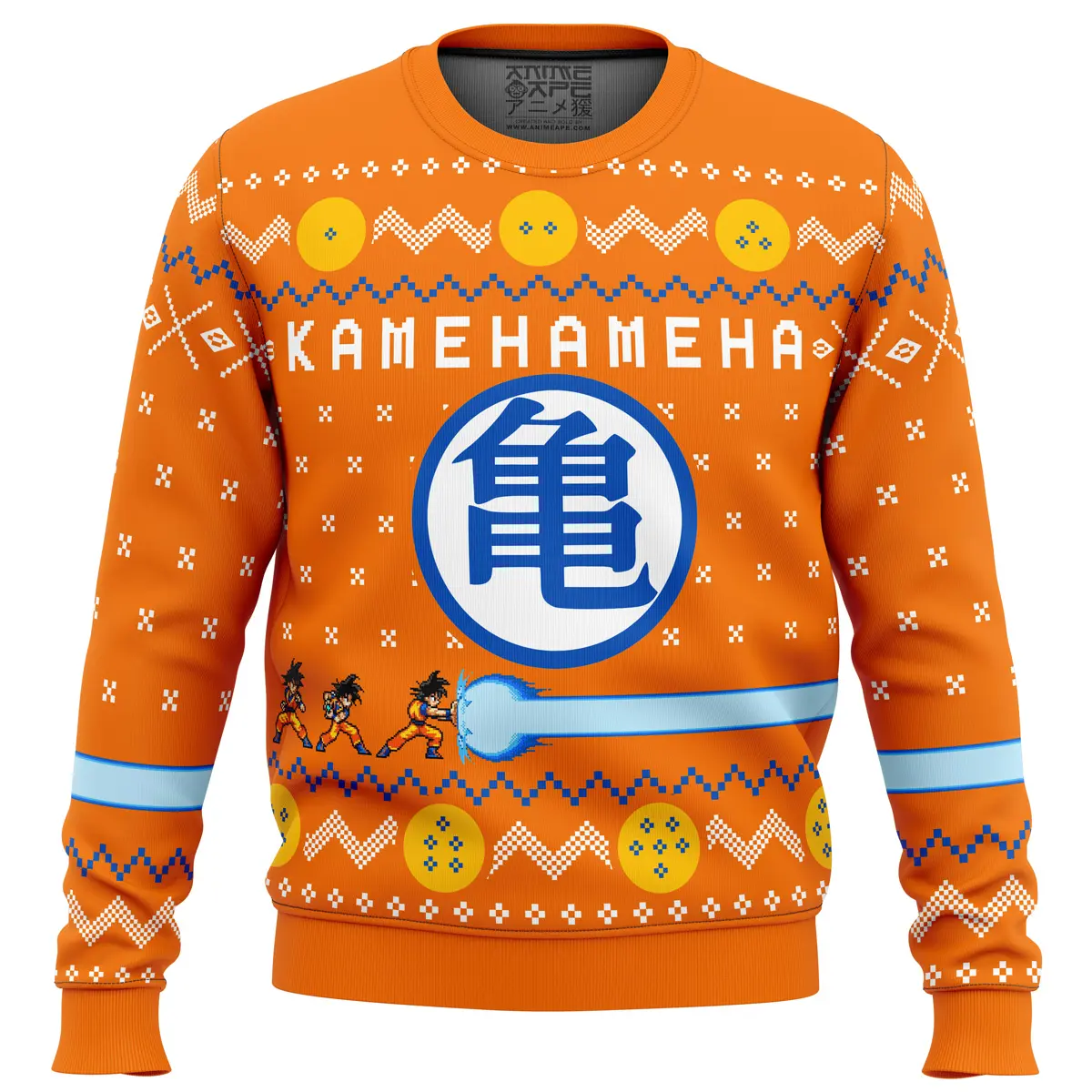 Dragon Ball Z Kamehameha Ugly Christmas Sweater 1