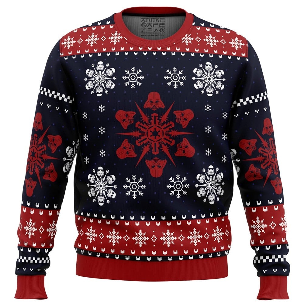 Empire Snowflakes Star Wars Ugly Christmas Sweater 1