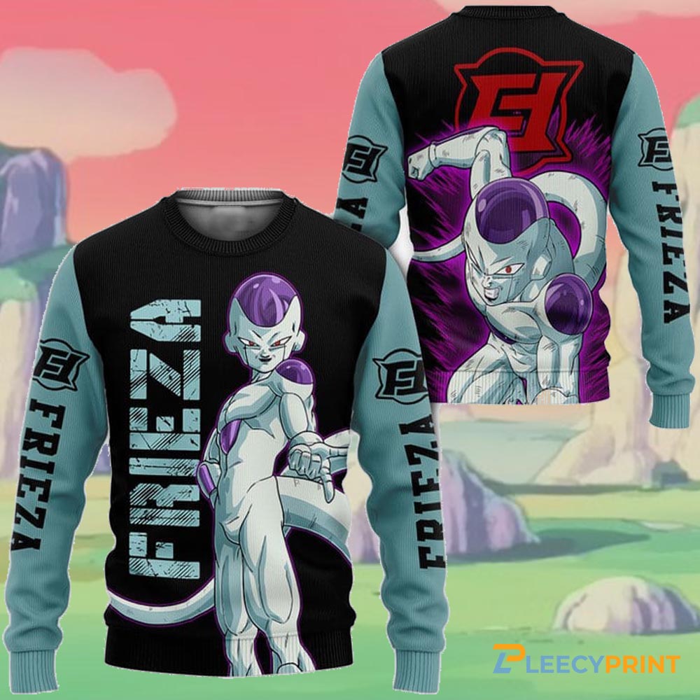 Frieza Christmas Sweater Frieza Symbol Dragon Ball Z Manga Ugly Sweater 1