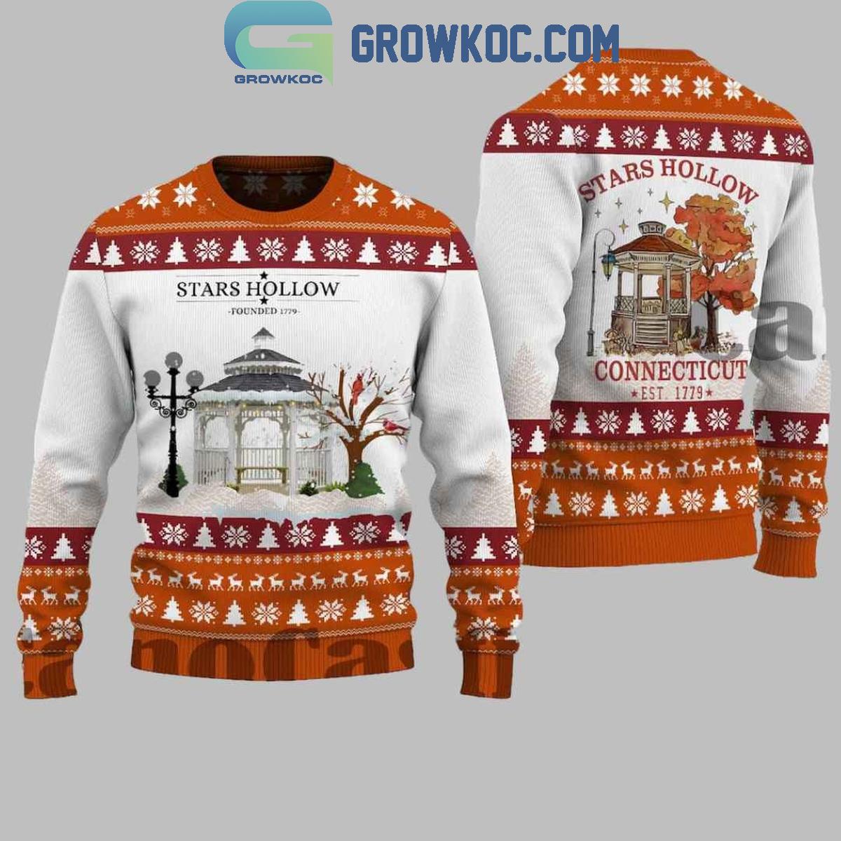 Gilmore Girls Stars Hollow Christmas Ugly Sweater 1 QcFjZ