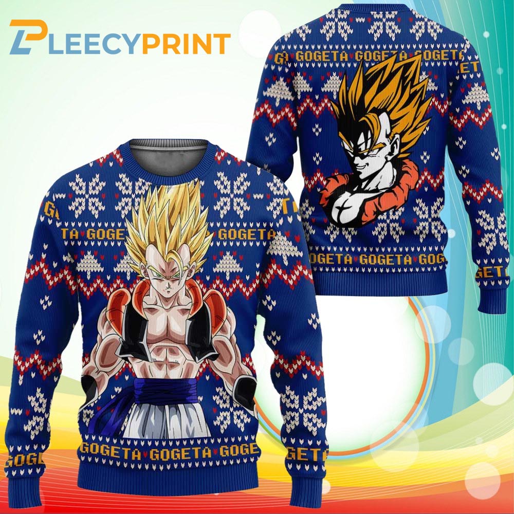 Gogeta Dragon Ball Z Manga Anime Ugly Sweater 1
