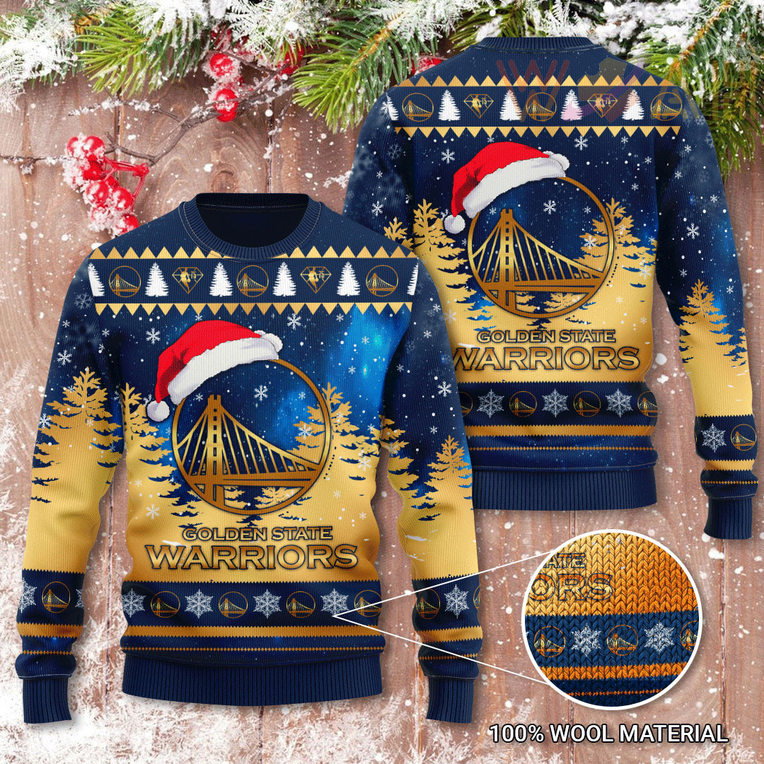 Golden State Warriors 3D Christmas Sweater 2022