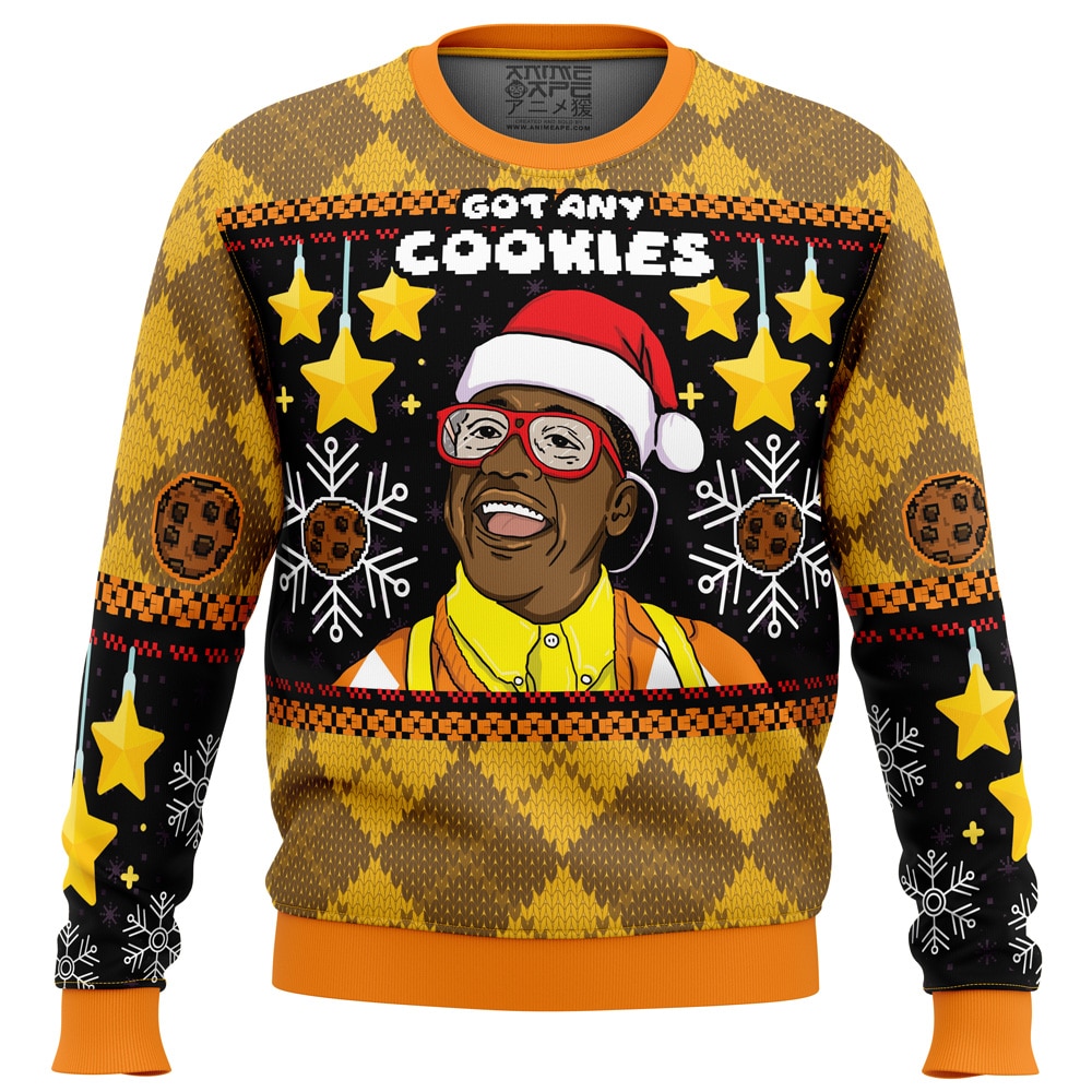 Got any Cookies Steve Urkel PC Ugly Christmas Sweater front mockup