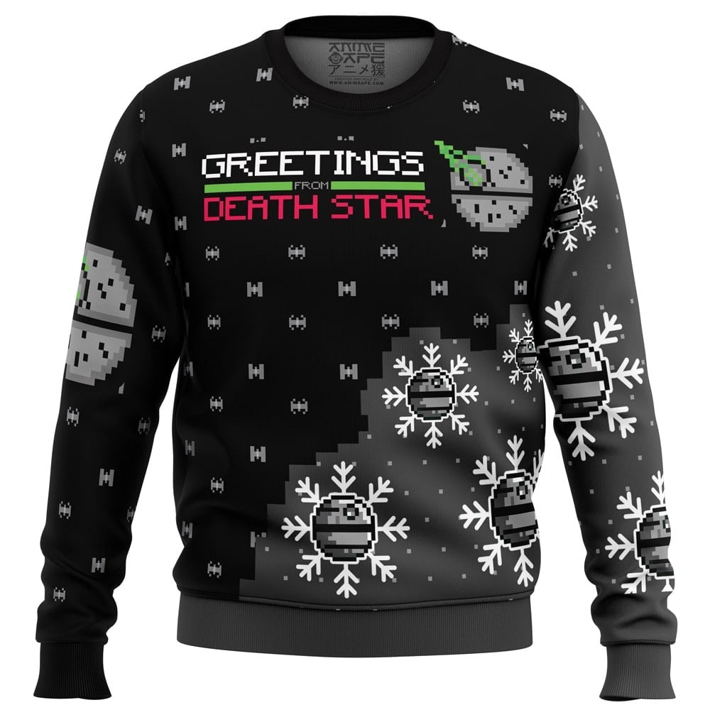 Greetings from Death Star Star Wars Ugly Christmas Sweater 1