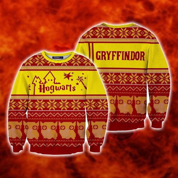 Gryffindor Hogwarts House Harry Potter Ugly Sweater 1