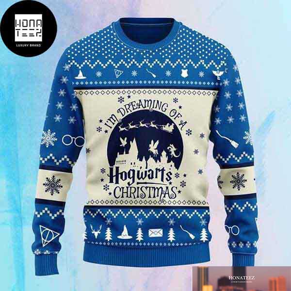 Harry Potter Dream Of A Hogwarts 2023 Ugly Christmas Sweater 93109759 1
