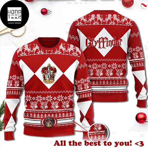 Harry Potter Gryffindor Christmas Red 2023 Ugly Christmas Sweater 31235923 1