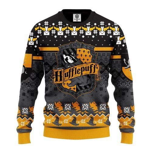 Harry Potter House Hufflepuff Unisex Christmas Ugly Sweater 1 1
