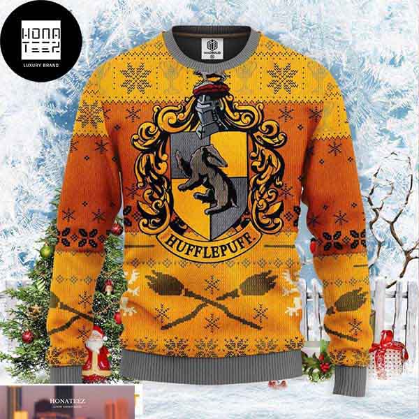 Harry Potter Hufflepuff Xmas Gift 2023 Ugly Christmas Sweater 90055990 1
