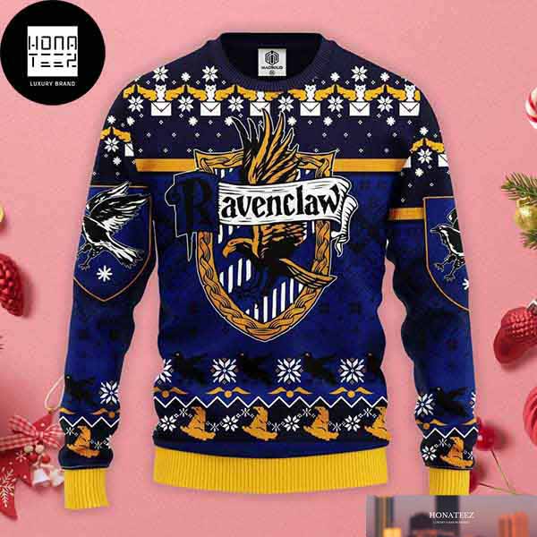Harry Potter Ravenclaw Logo 2023 Ugly Christmas Sweater 81757842 1