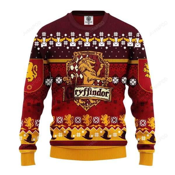 Hogwarts Gryffindor Xmas Harry Potter Ugly Sweater 1