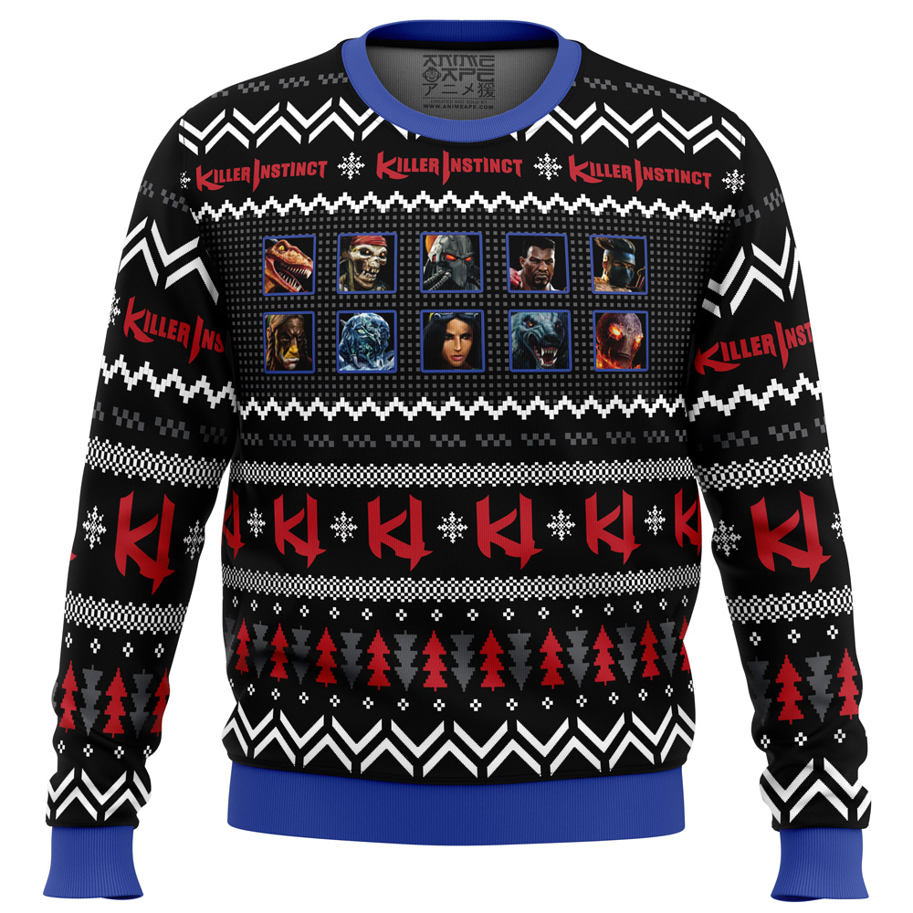 Instinct of a Killer Select PC Ugly Christmas Sweater FRONT mockup
