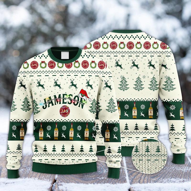 Jameson Santa Hat Christmas Knitted Ugly Christmas Sweater