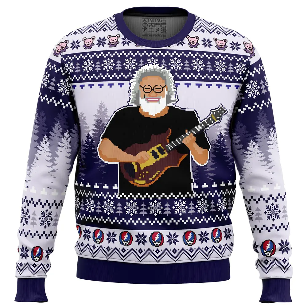 Jerry Garcia Grateful Dead Ugly Christmas Sweater FRONT mockup