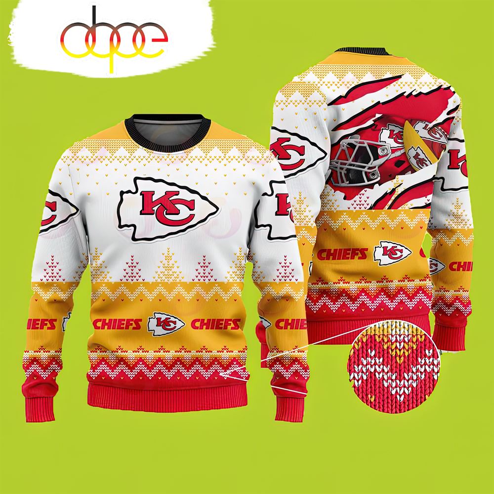 Kansas City Chiefs Sweater Yellow