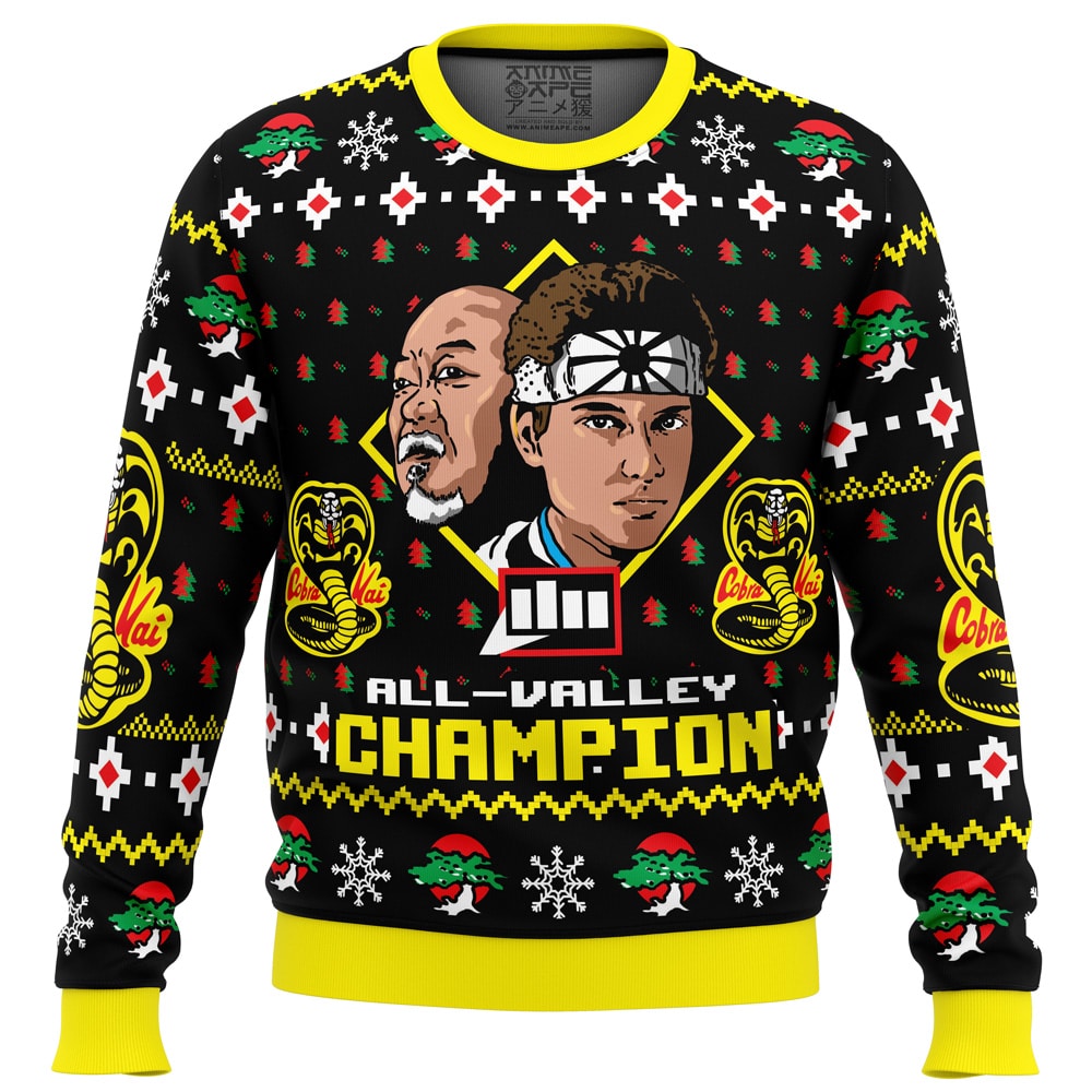 Karate Kid Christmas PC men sweatshirt FRONT mockup 1
