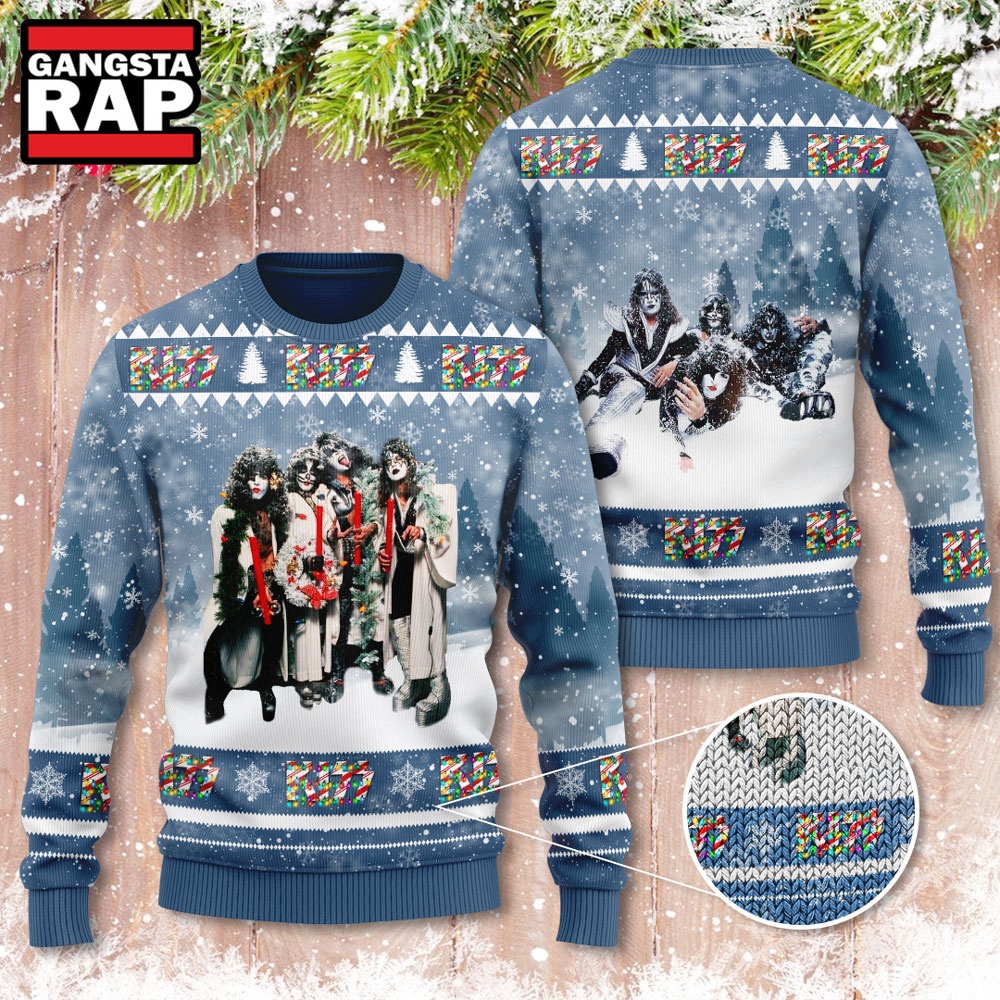 Kiss Band Merry Christmas Ugly Sweater