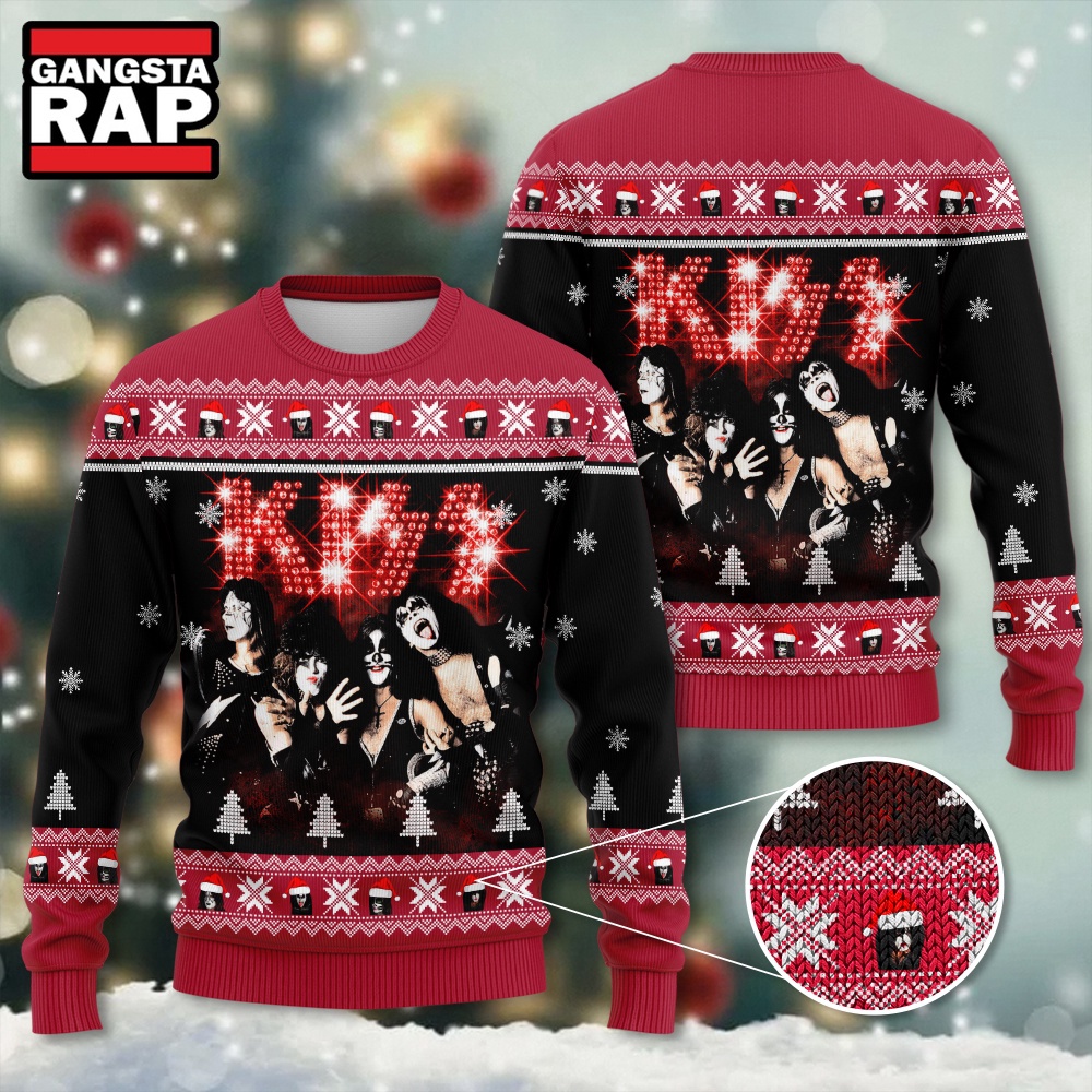 Kiss Band Rock Fan Lover Ugly Christmas Sweater