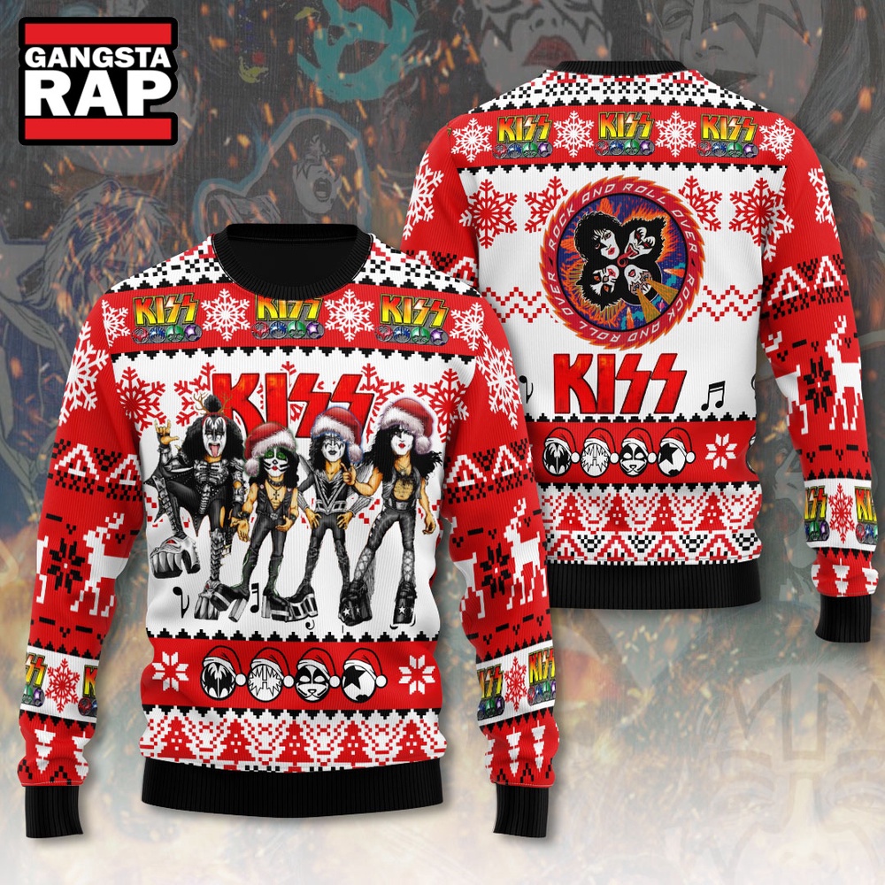 Kiss Band Rock Music Ugly Christmas Sweater