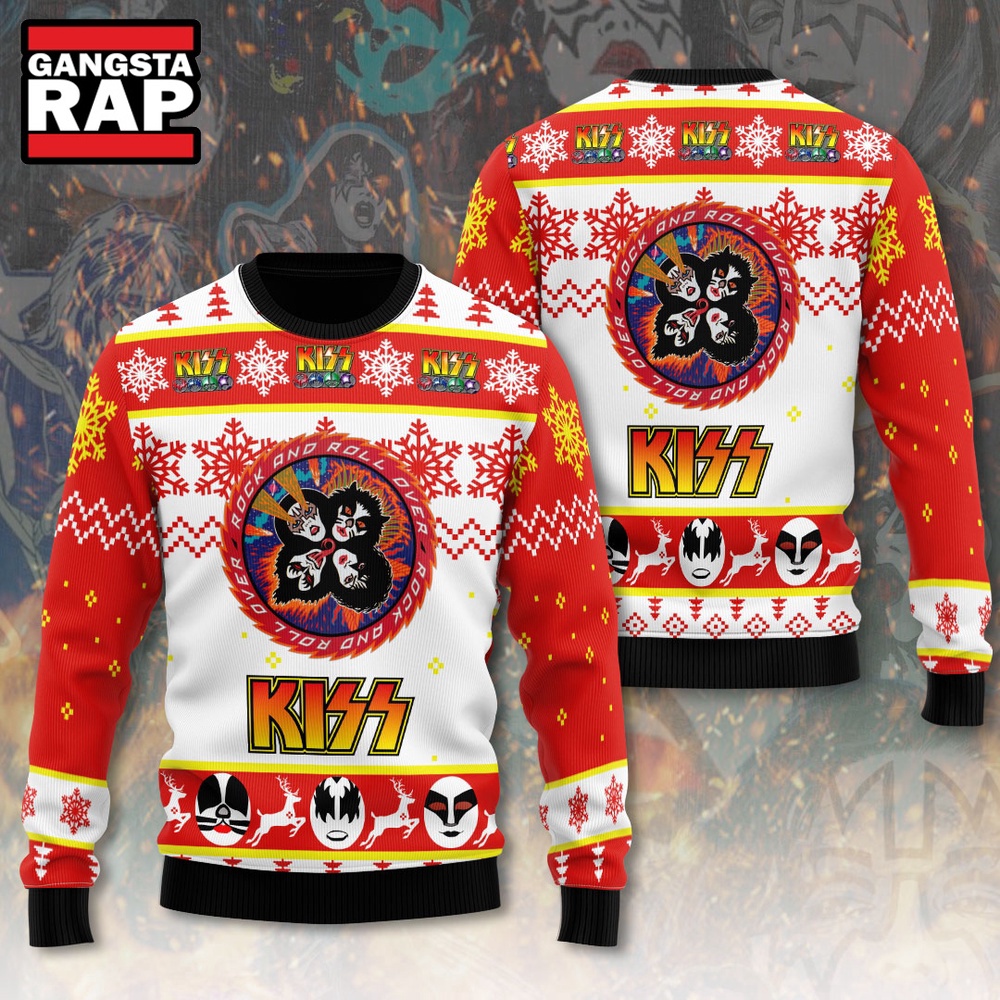 Kiss Band Ugly Christmas Sweater