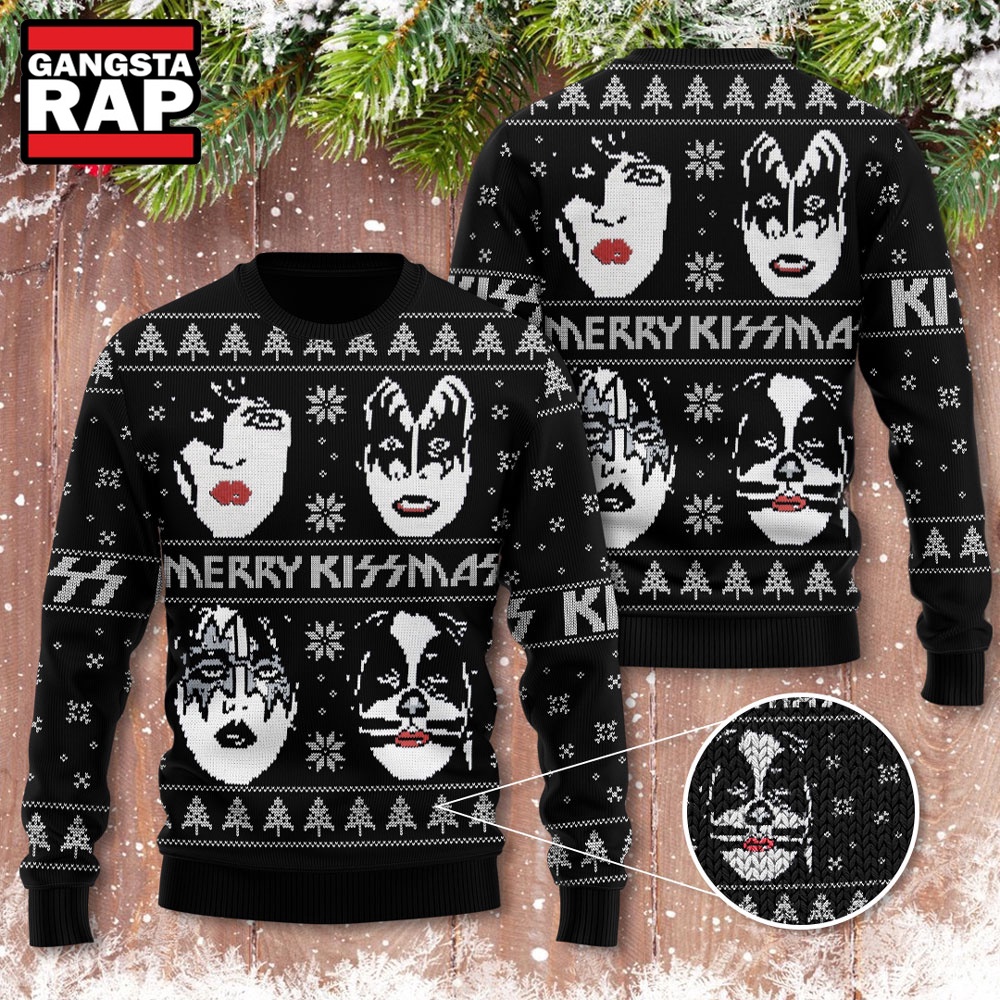 Kiss Band Xmas Tree Ugly Christmas Sweater