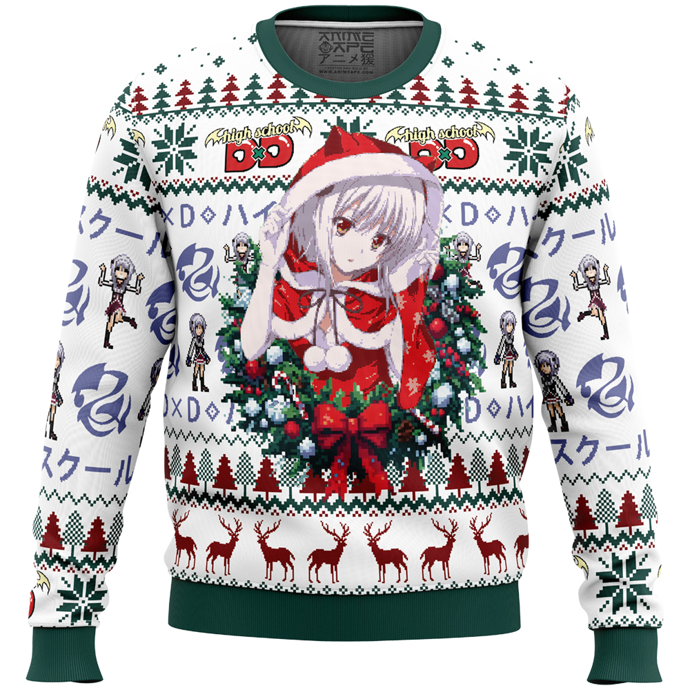 Koneko Toujou High School DxD Ugly Christmas Sweater FRONT mockup