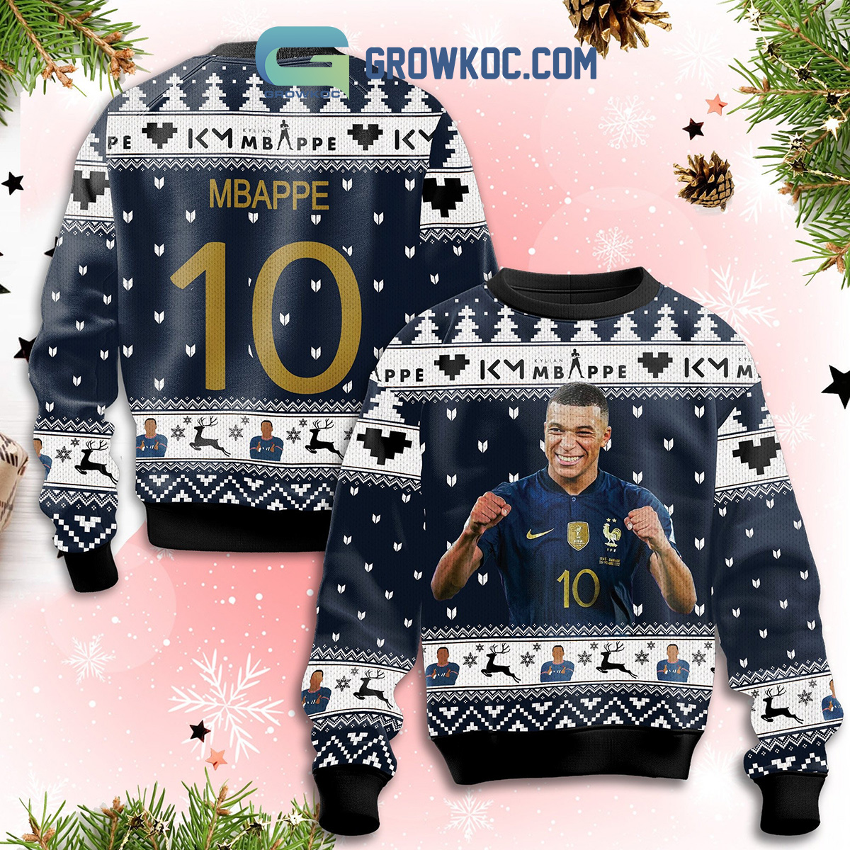 Kylian Mbappe French Football Legend Ugly Sweater2B1 feg8t