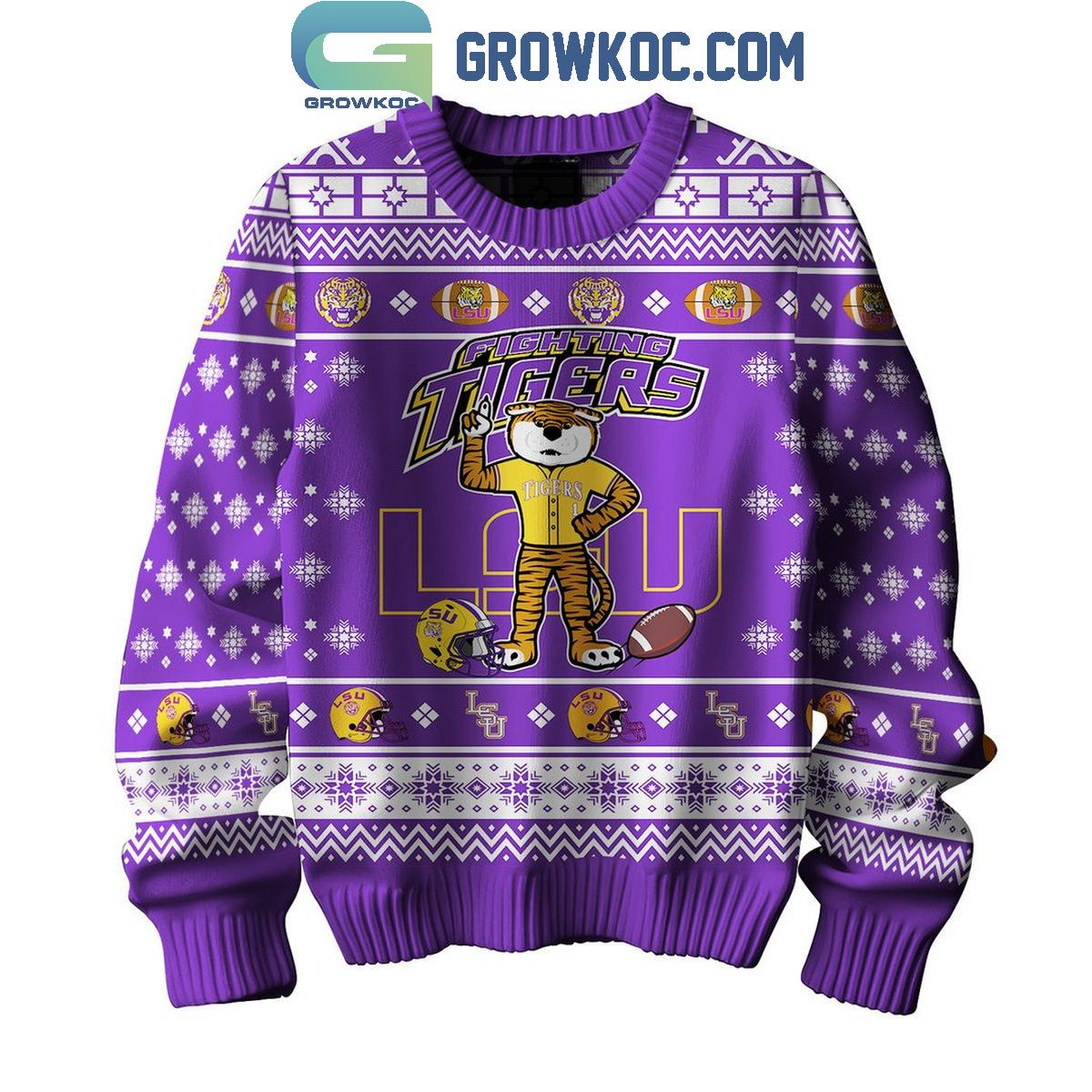 LSU Tigers Matchday Game On Christmas Ugly Sweater 1 hjiNC