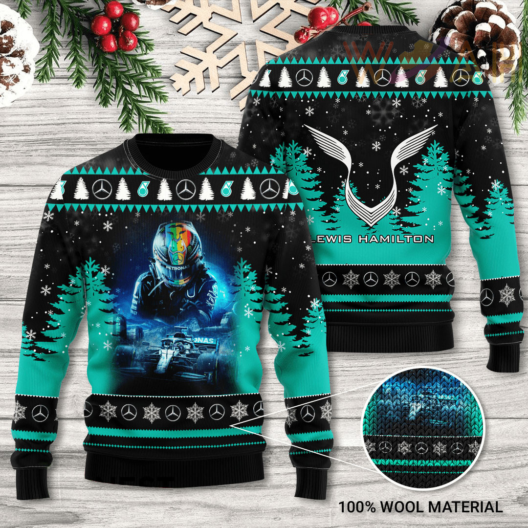 Lewis Hamilton 3D Ugly Sweater