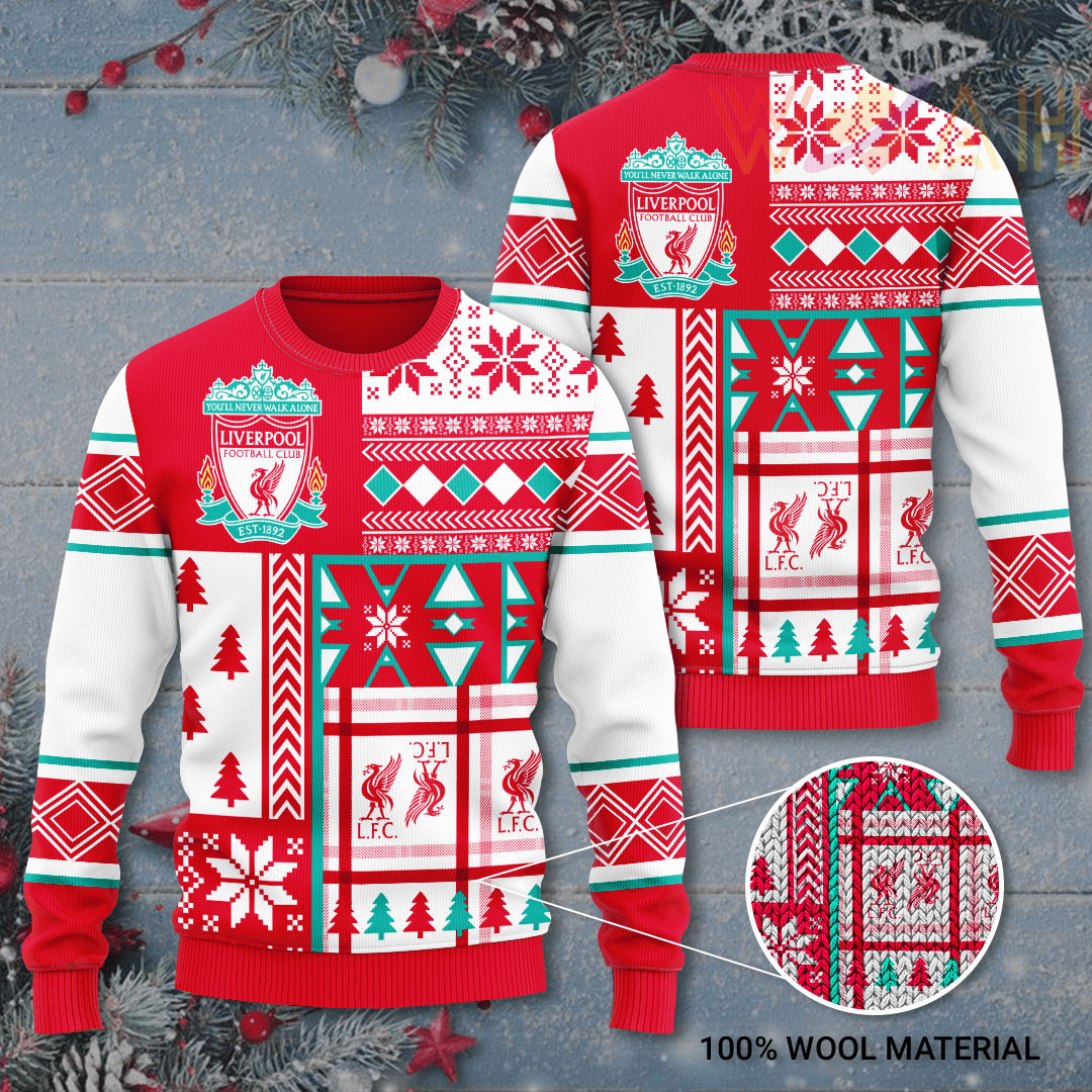 Liverpool FC 3D Ugly Christmas Sweater 2022