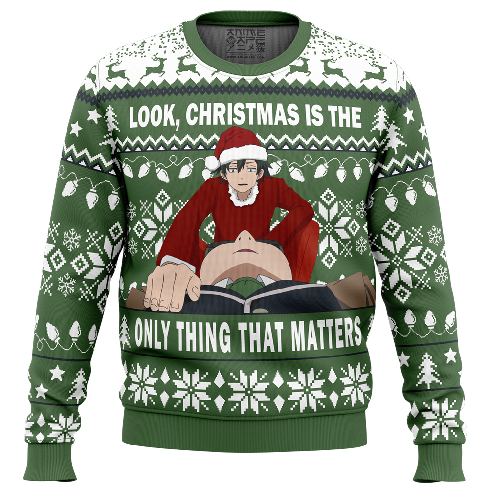 Look Christmas Is All That Matters MTRC SNAFU TOO Ugly Christmas Sweater FRONT mockup