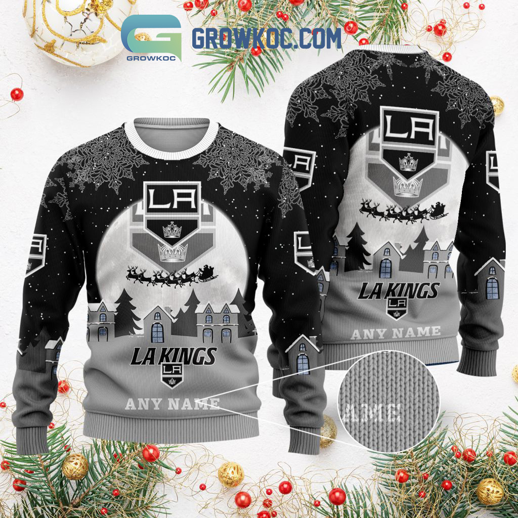 Los Angeles Kings NHL Merry Christmas Personalized Ugly Sweater2B1 kyTfs