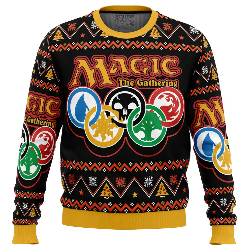 Magic Arena V1 MTG Ugly Christmas Sweater FRONT mockup