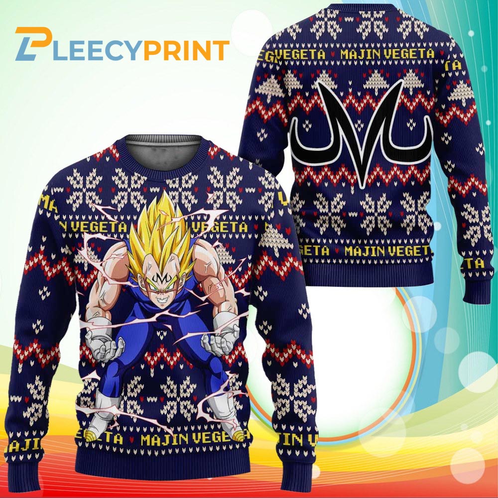 Majin Vegeta Dragon Ball Z Ugly Sweater 1