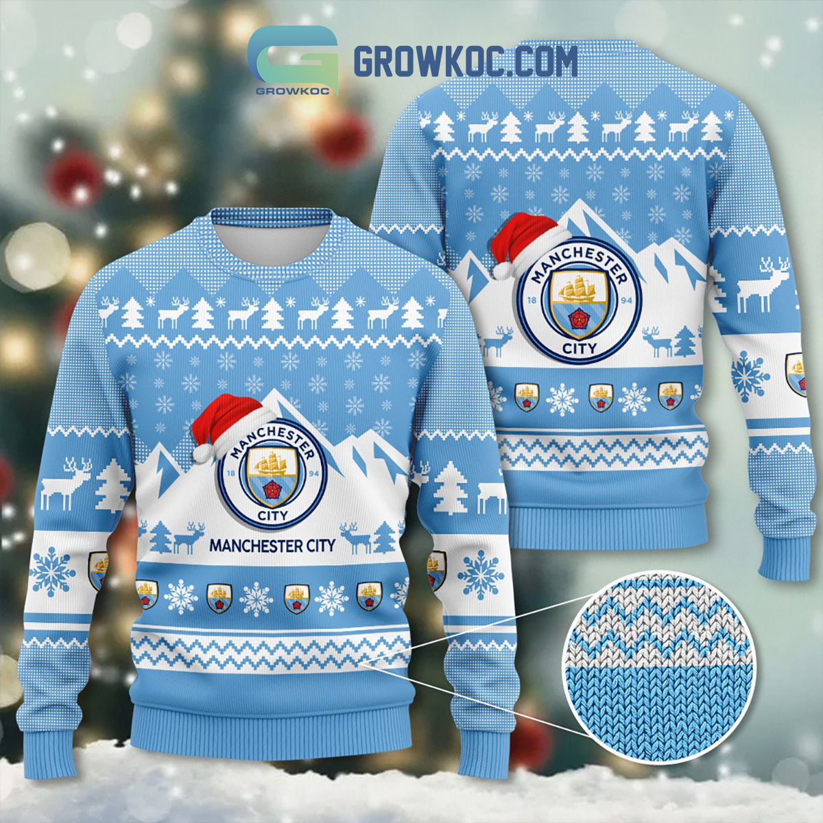 Manchester City The Citizens 3d Ugly Sweater2B1 B4QEM