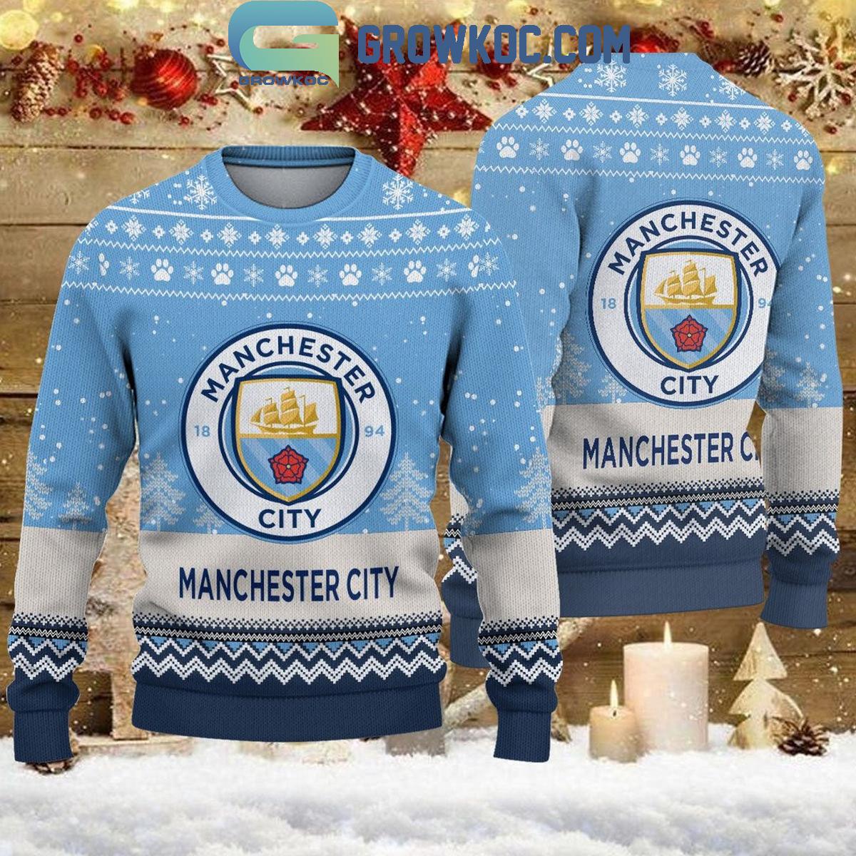 Manchester City The Citizens England Premier League Christmas Ugly Sweater 1 jaKU0