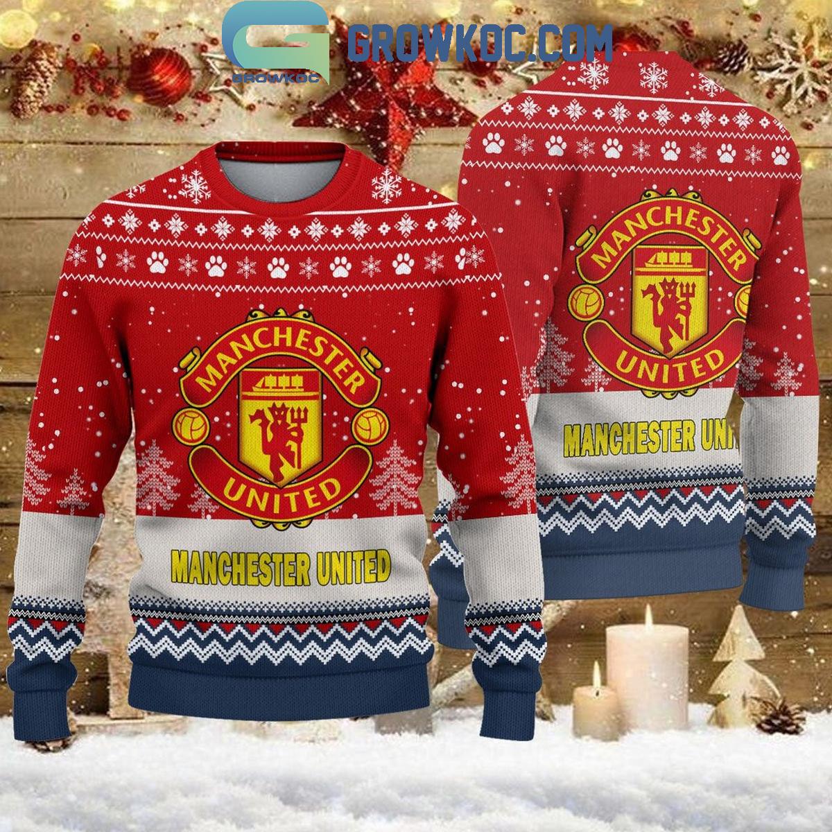 Manchester United The Red Devils England Premier League Christmas Ugly Sweater 1 OHxH4