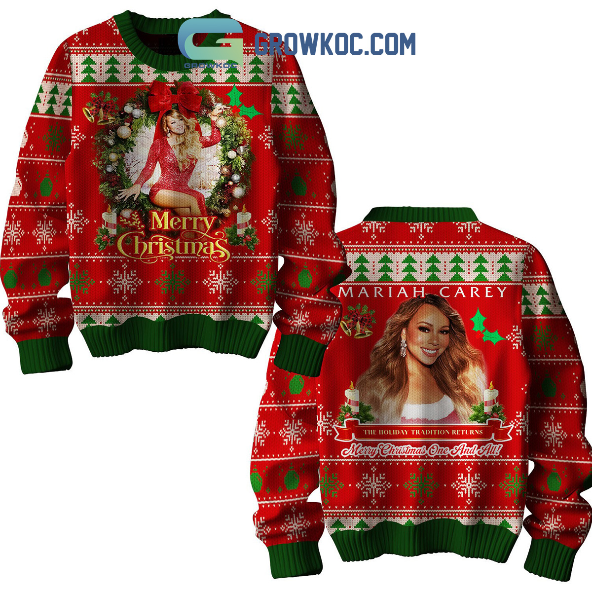 Mariah Carey Merry Christmas One And All Ugly Sweater2B1 DrOdx