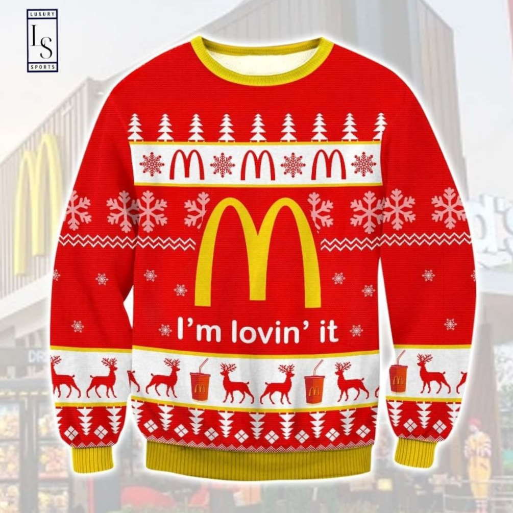 Mcdonald Im Lovin It Ugly Christmas Sweater