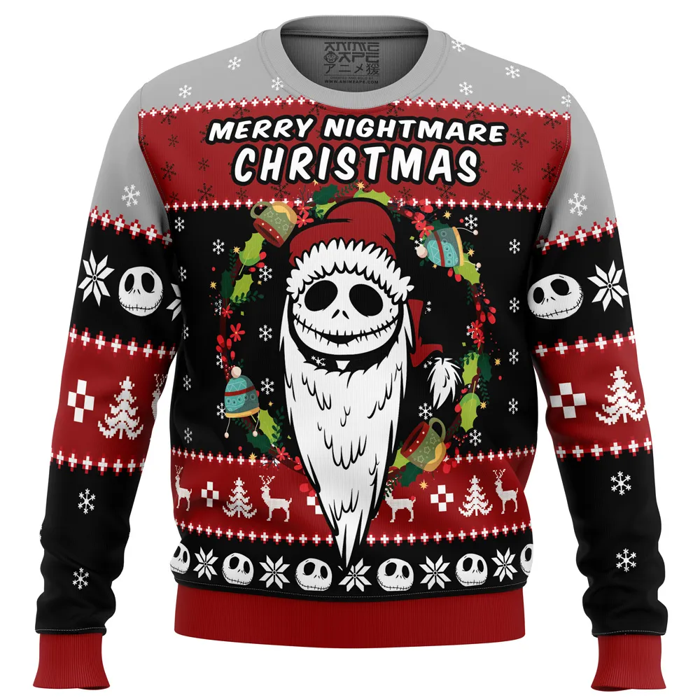 Merry Nightmare Christmas PC men sweatshirt FRONT mockup