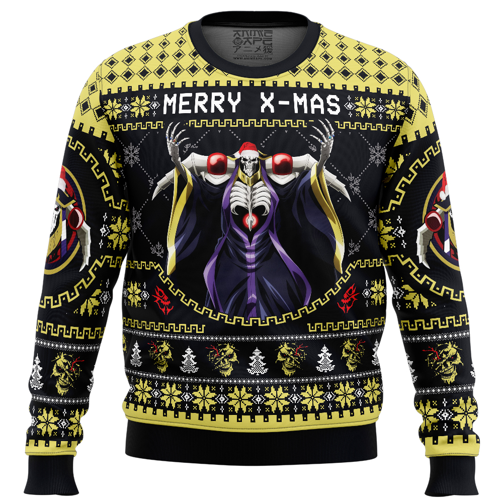 Merry X Mas Momonga Overload Ugly Christmas Sweater FRONT mockup