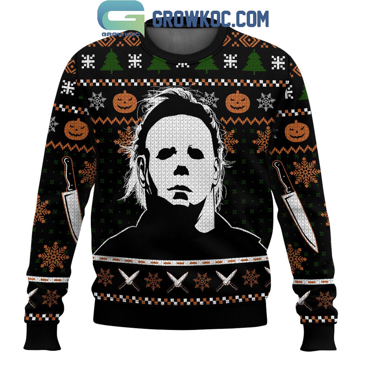 Michael Myers 2024 Halloween Christmas Ugly Sweater 1 3ZUG3