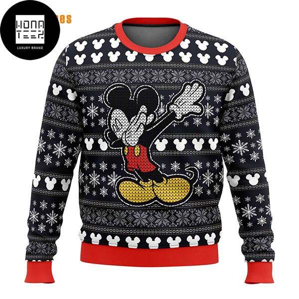 Mickey Mouse Dabbing Swag 2023 Ugly Christmas Sweater 33489137 1