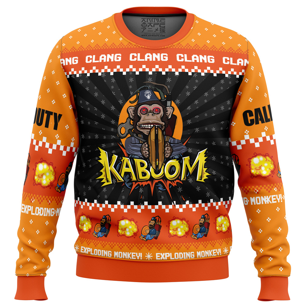 Monkey Bomb Call of Duty men sweatshirt FRONT mockup