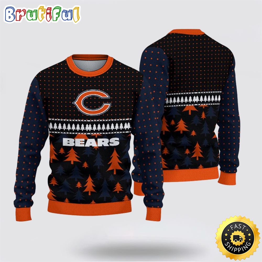 NFL Chicago Bears Ugly Sweater Christmas Show Team Spirit 1 jscjng