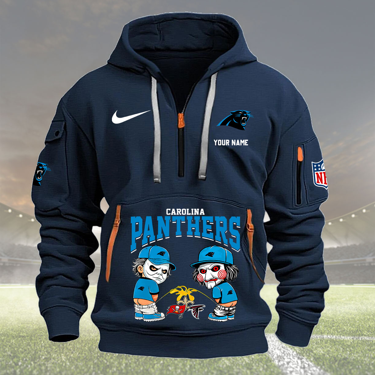 Navy Hoodie Carolina Panthers